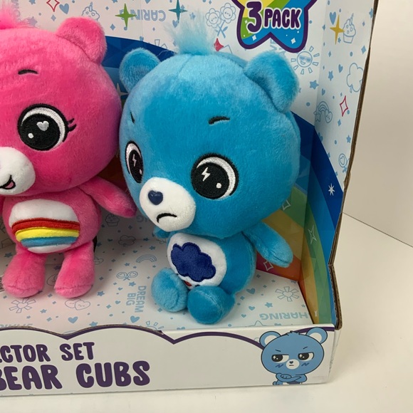 Care Bears Cubs Collector Set of 3 Funahine Cheer Grumpy Stuffed Animal Plush - Picture 4 of 9